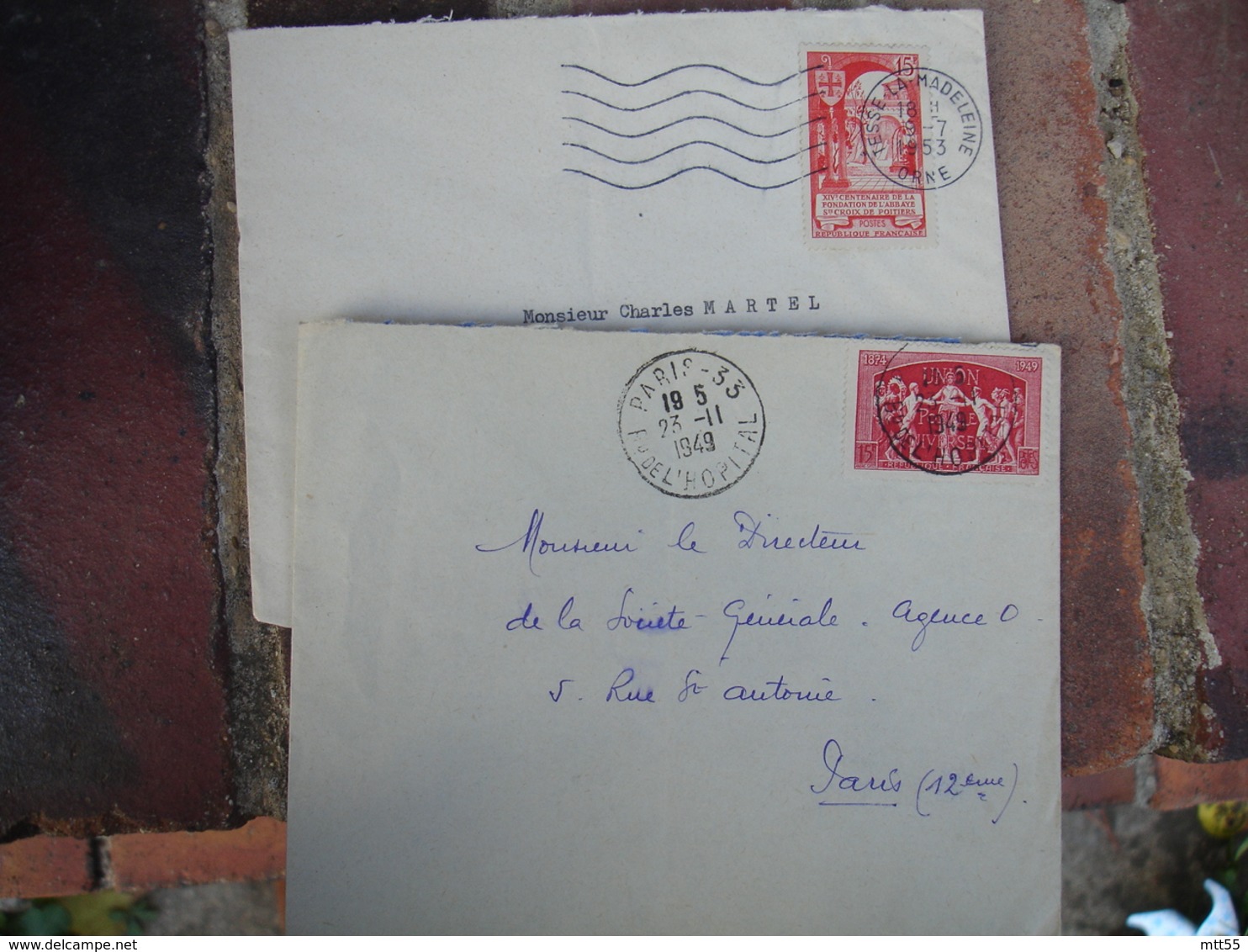 Lot De 24 Lettre Annee 50 Affranchissement Philatelique  Timbre Seul Sur Lettre - 1921-1960: Moderne