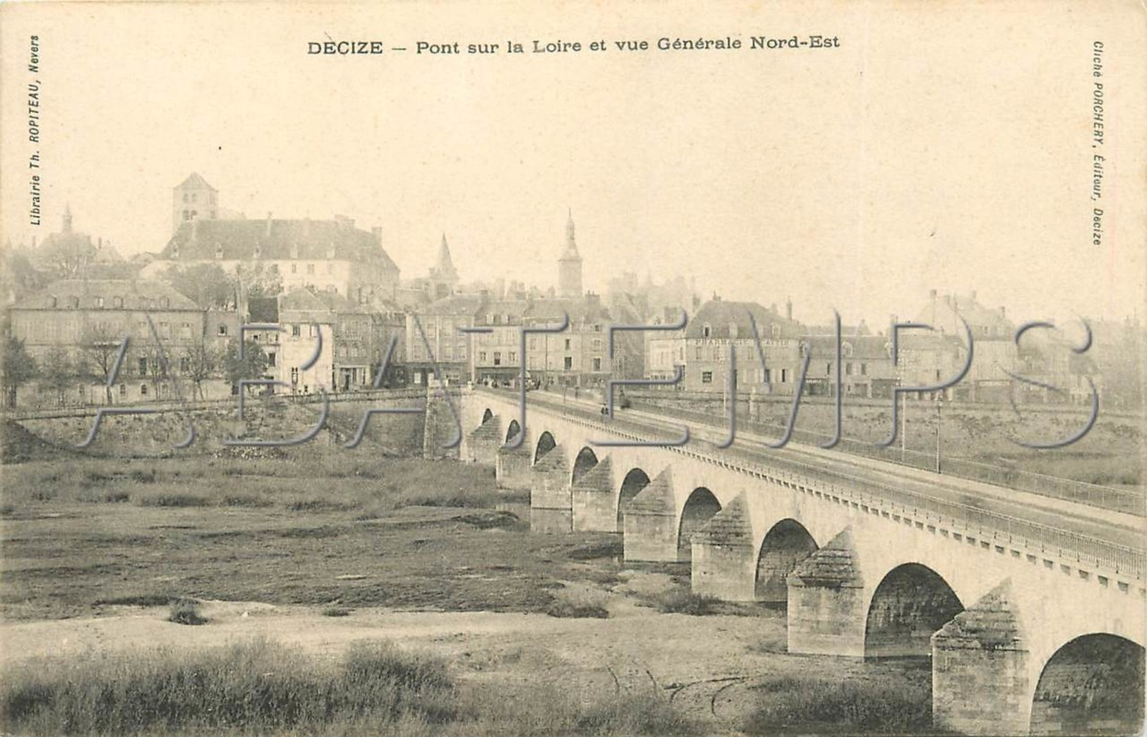 DECIZE PONT SUR LA LOIRE ET VUE GENERALE - Decize