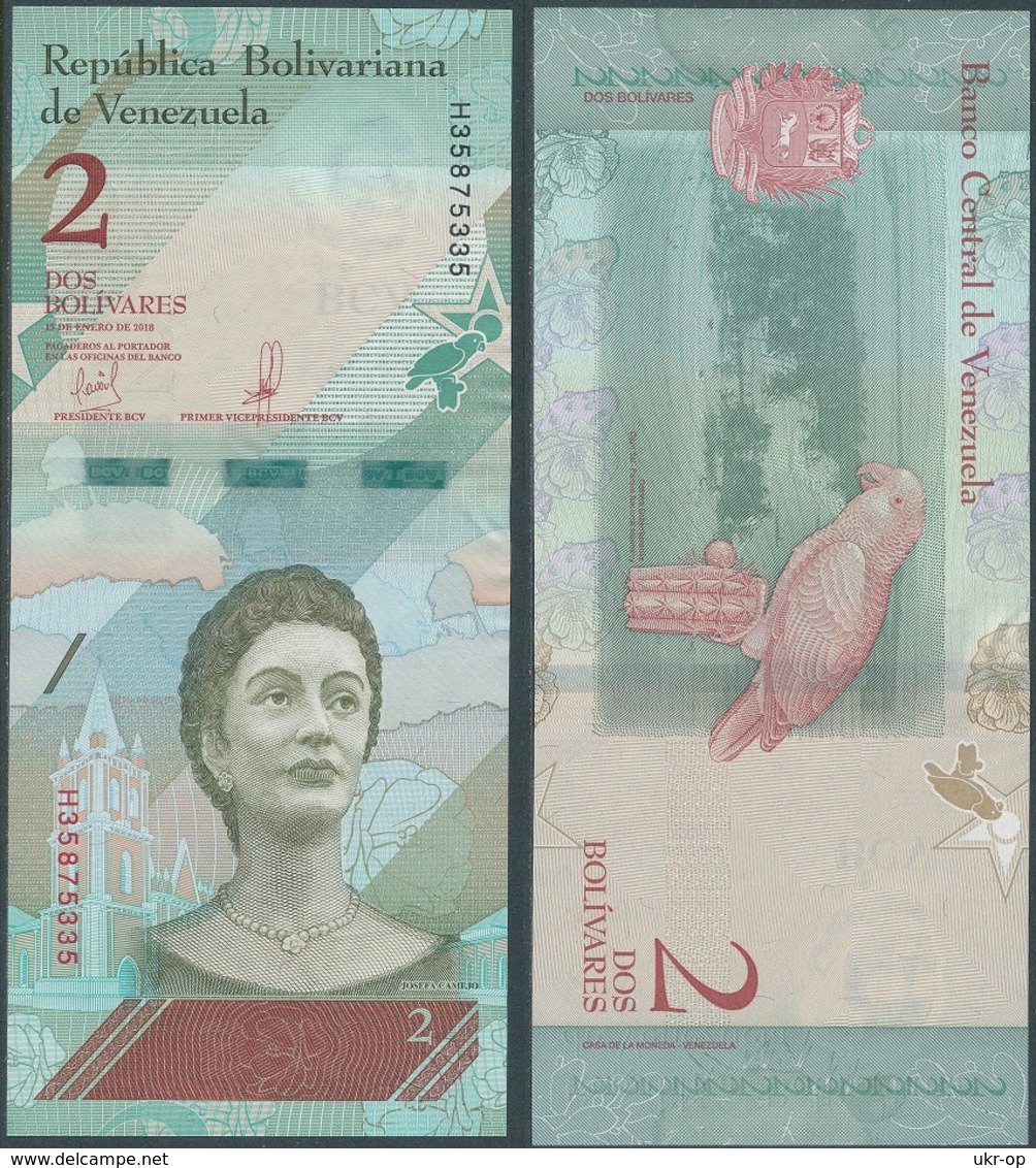 Venezuela - 2 Bolivares 2018 UNC Ukr-OP - Venezuela