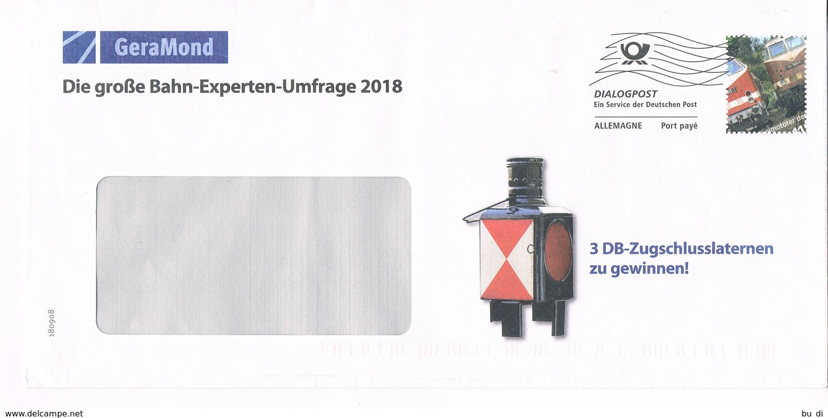 Deutschand Dialogpost 2018  - GeraMond Verlag - Eisenbahn, Diesel Lokomotive - Railway, Spoorweg, Ferrocarril - Lettres & Documents