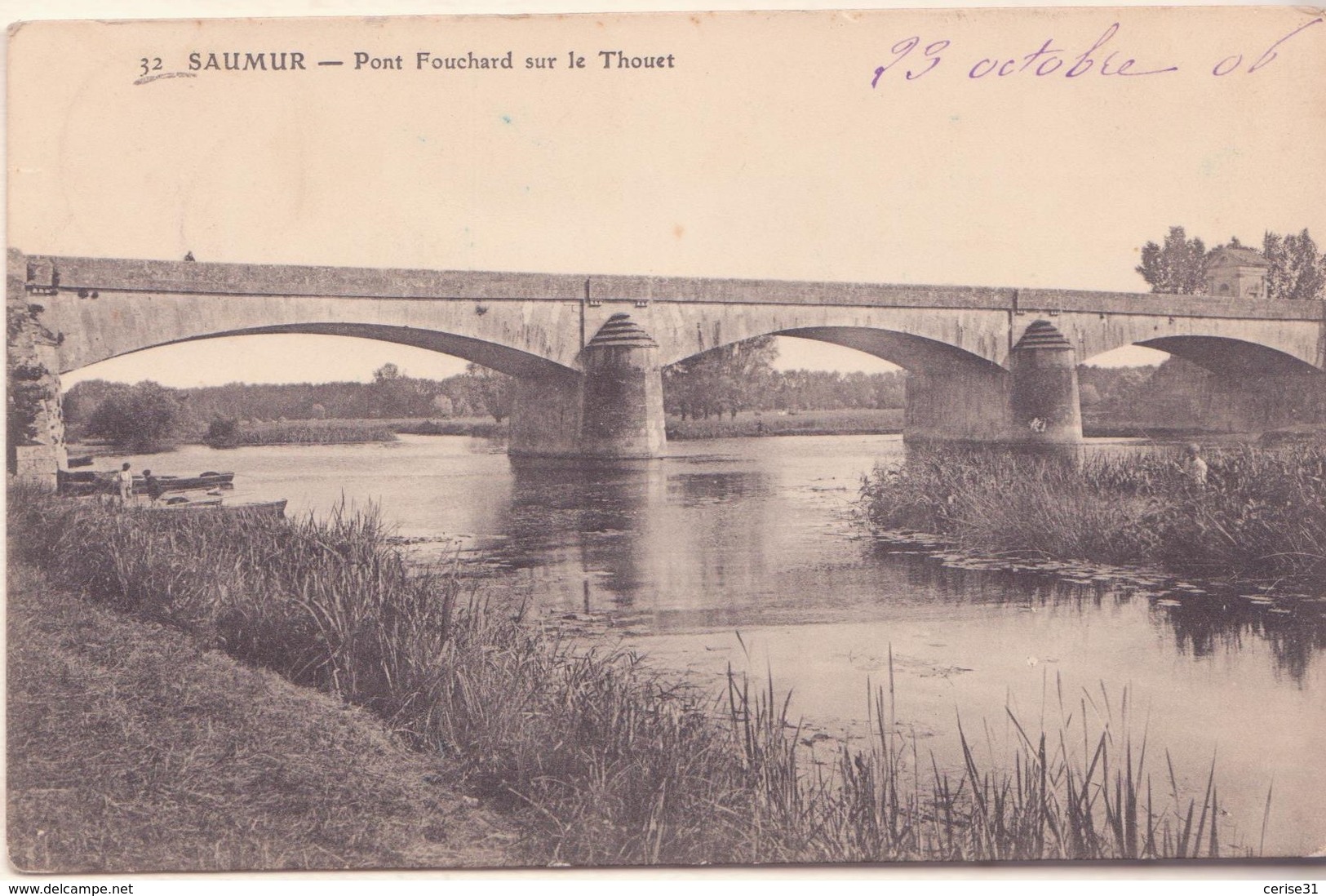 CPA -  32. SAUMUR Pont Fouchard Sur Le Thouet - Saumur