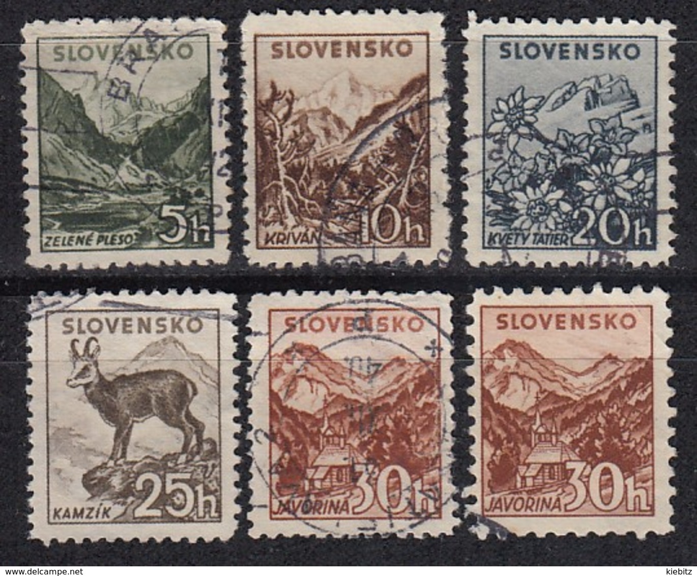 SLOWAKEI 1940 - MiNr: 71 - 75 Komplett Used - Gebraucht