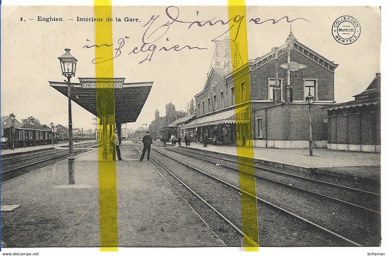 BELGIQUE REGION WALLONNE ENGHIEN EDINGEN GARE CHEMIN DE FER - Enghien - Edingen