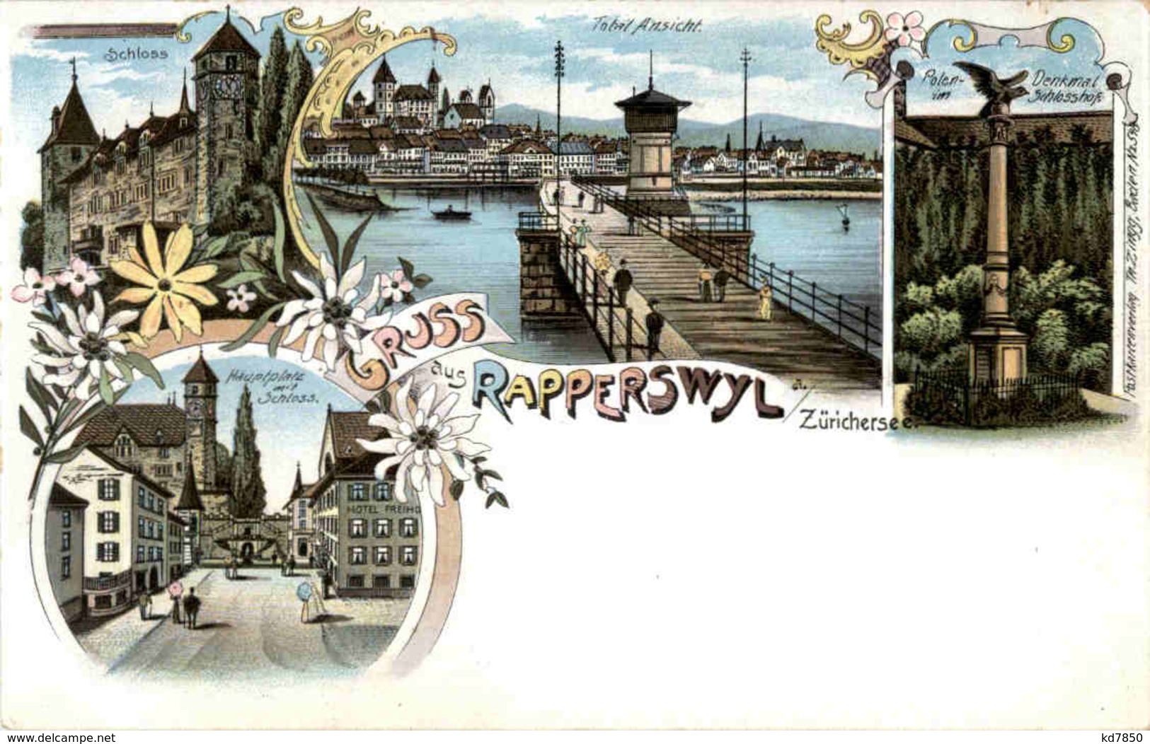 Gruss Aus Rapperswil - Litho - Rapperswil-Jona