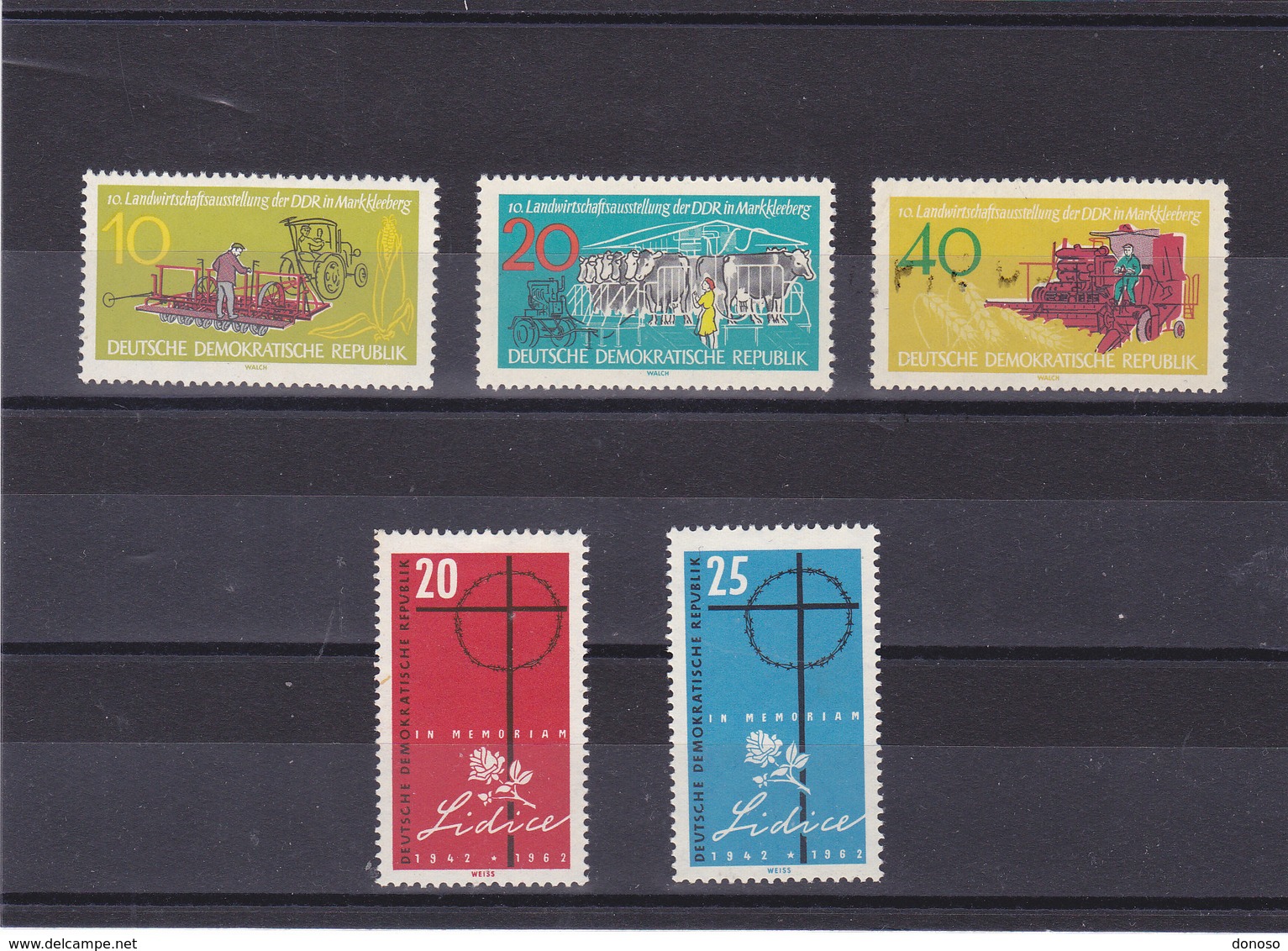 RDA 1962 Yvert 604-608 NEUF** MNH - Neufs