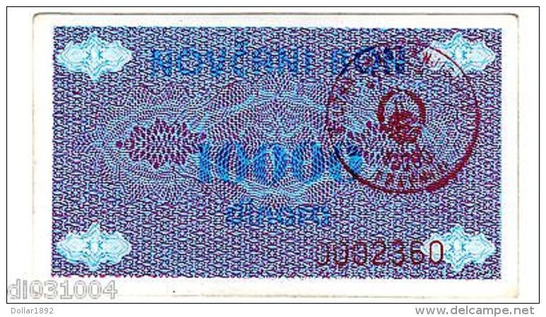 Bosnie BOSNIA NOTGELD 10000 DINARA ND ( 1992 ) NOVCANI BON ISSUE P52 BON ETAT - Sonstige – Europa