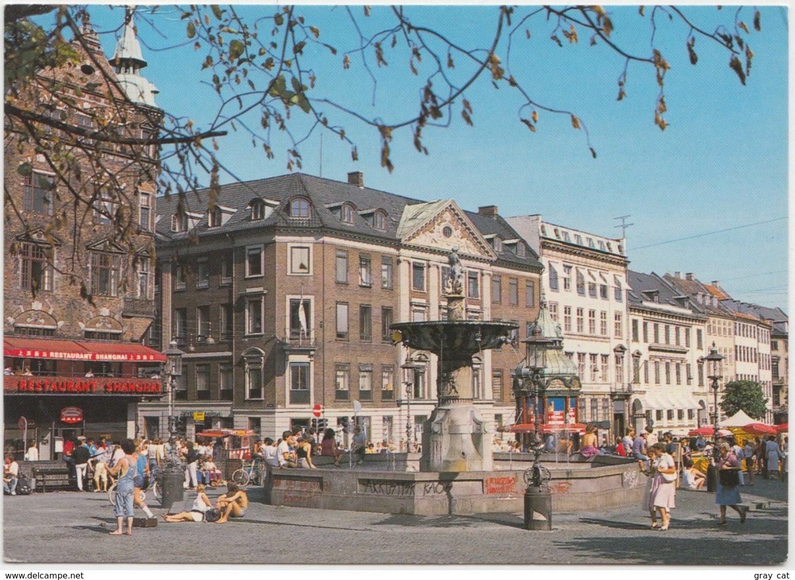 KOBENHAVN, COPENHAGEN, Gammel Torv, The Square, 1987 Used Postcard [22188] - Denmark