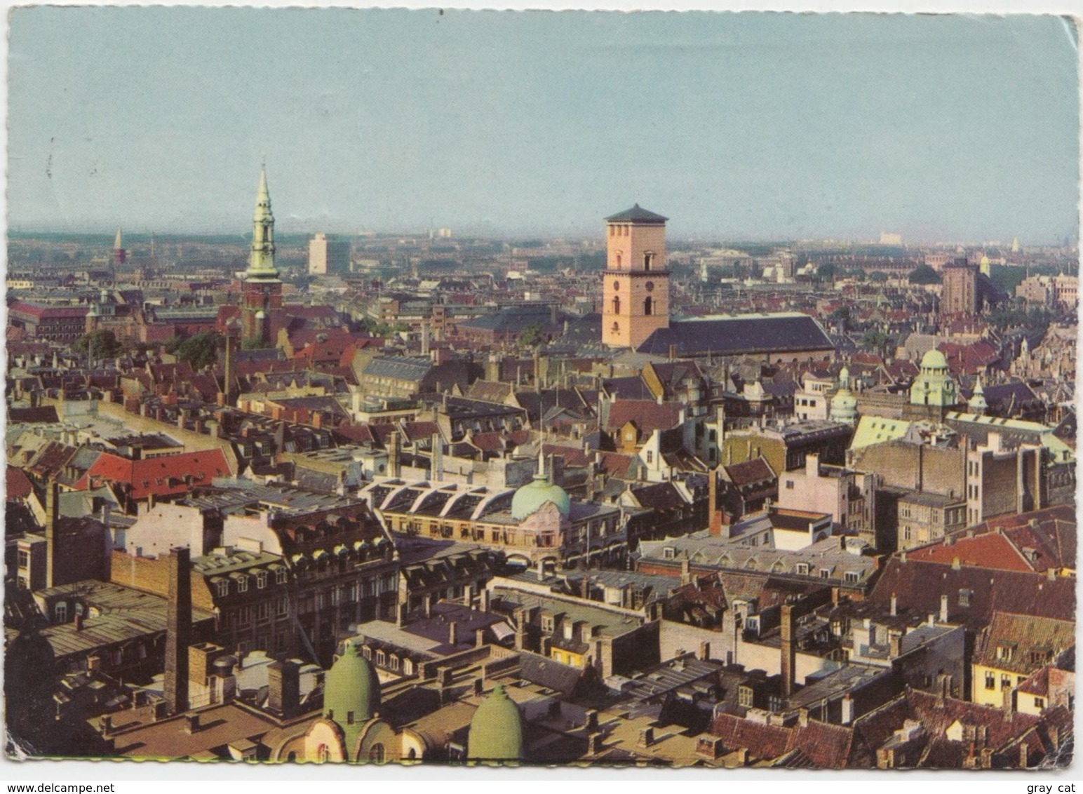 KOBENHAVN, COPENHAGEN, Aerial View, 1964 Used Postcard [22189] - Denmark