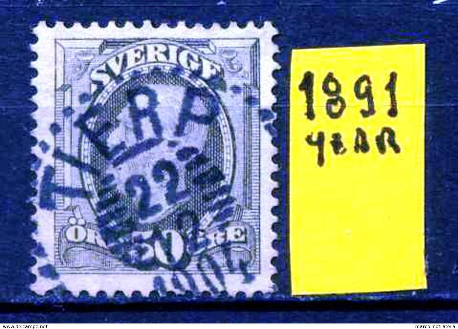 SVEZIA - SVERIGE - Year 1891 - Usato - Used - Utilisè - Gebraucht. - Usati