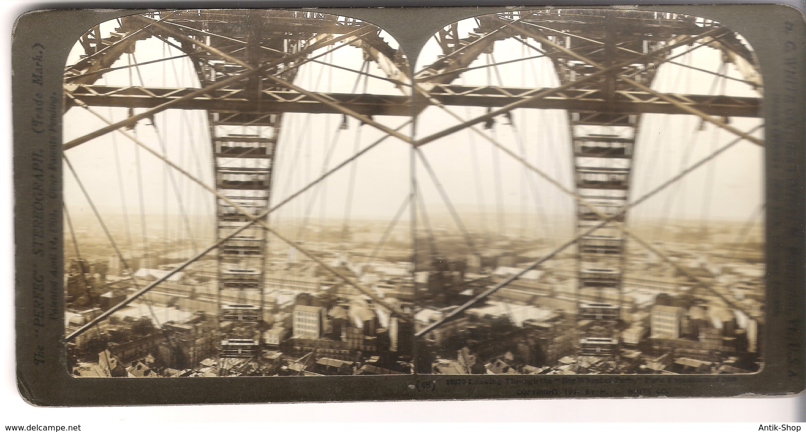 Looking Through The "Big Wheel Of Paris" , Paris, Exposition Of 1900 (S035) - Photos Stéréoscopiques