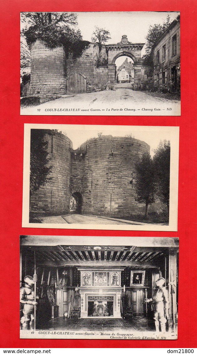 02 - Coucy Le Château Auffrique : Lot De 6 Cpa - Other & Unclassified