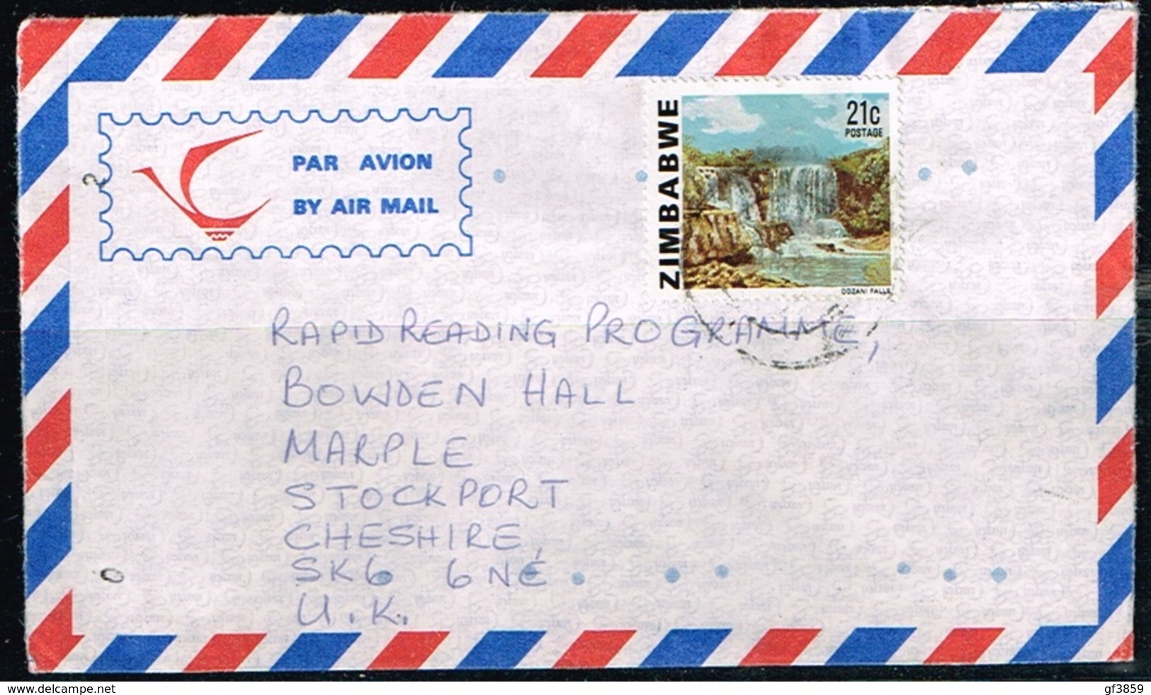 ZIMBABWE - Lettre à Destination Grande-Bretagne - Zimbabwe (1980-...)