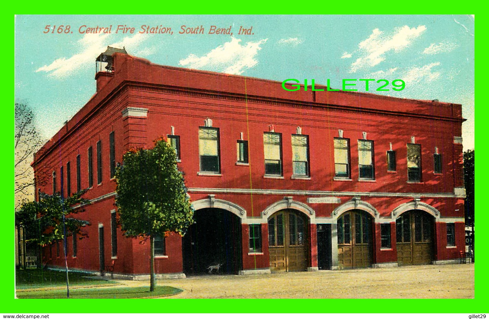 SOUTH BEND, IN - CENTRAL FIRE STATION - 3/4 BACK - - South Bend