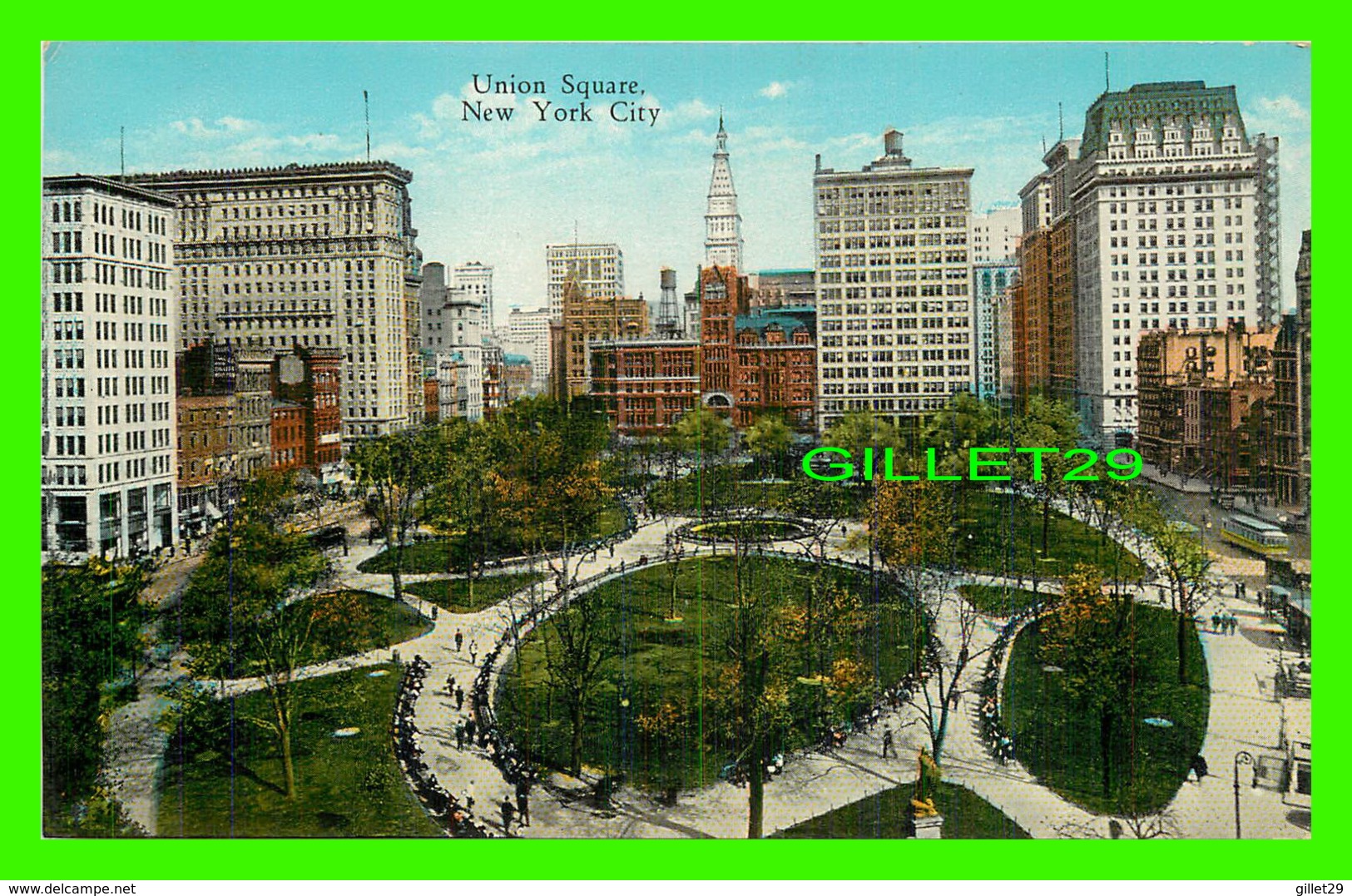 NEW YORK CITY, NY - UNION SQUARE - PUB, BY MANHATTAN POST CARD CO - - Union Square