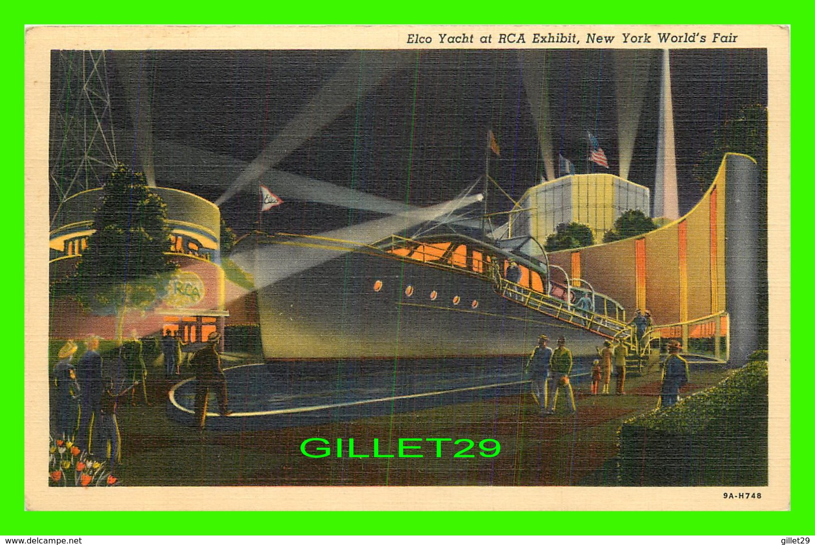 NEW YORK CITY, NY - ELCO YACHT AT RCA EXHIBIT, NEW YORK WORLD'S FAIR, 1939 - - Expositions