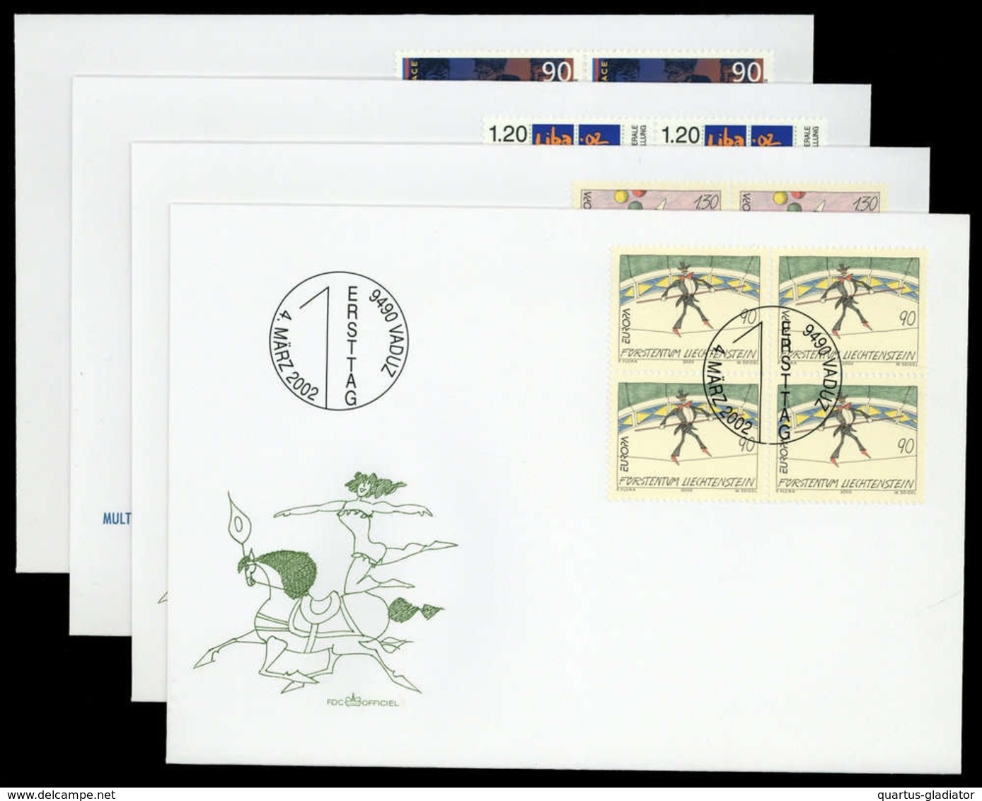 2002, Liechtenstein, 1283-84 U.a., FDC - Sonstige & Ohne Zuordnung