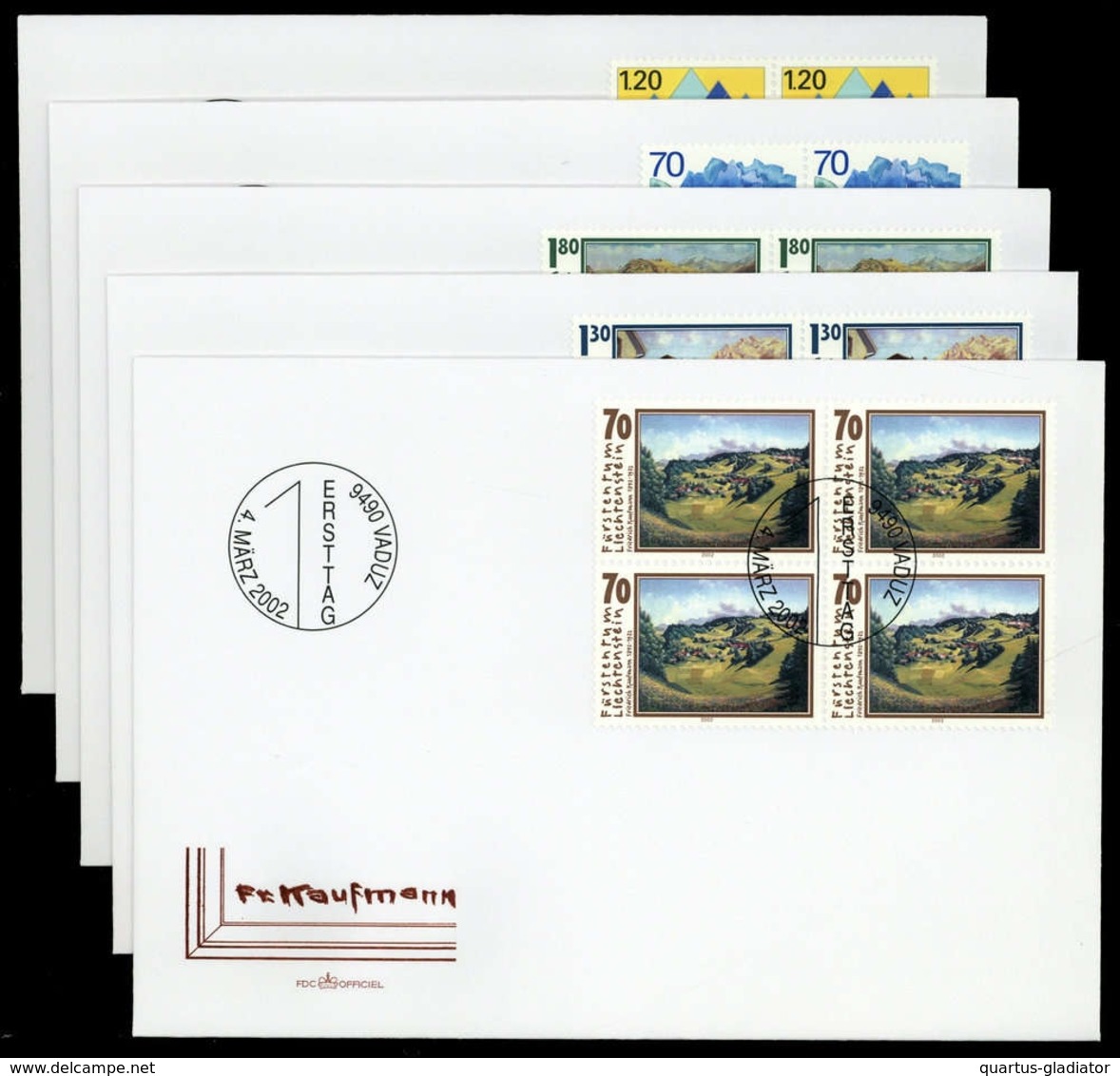 2002, Liechtenstein, 1286-88 U.a., FDC - Sonstige & Ohne Zuordnung