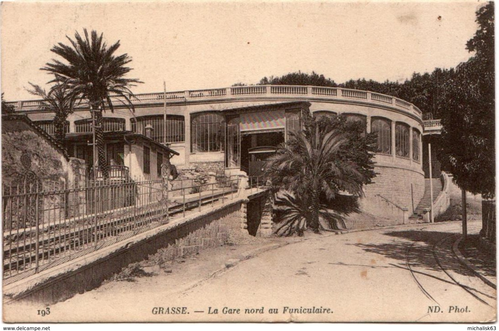 4SKS 938. GRASSE - LA GARE NORD AU FUNICULAIRE - Grasse