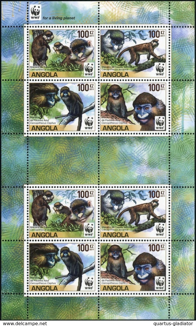 2011, Angola, 1858-61 KB ZD, ** - Angola