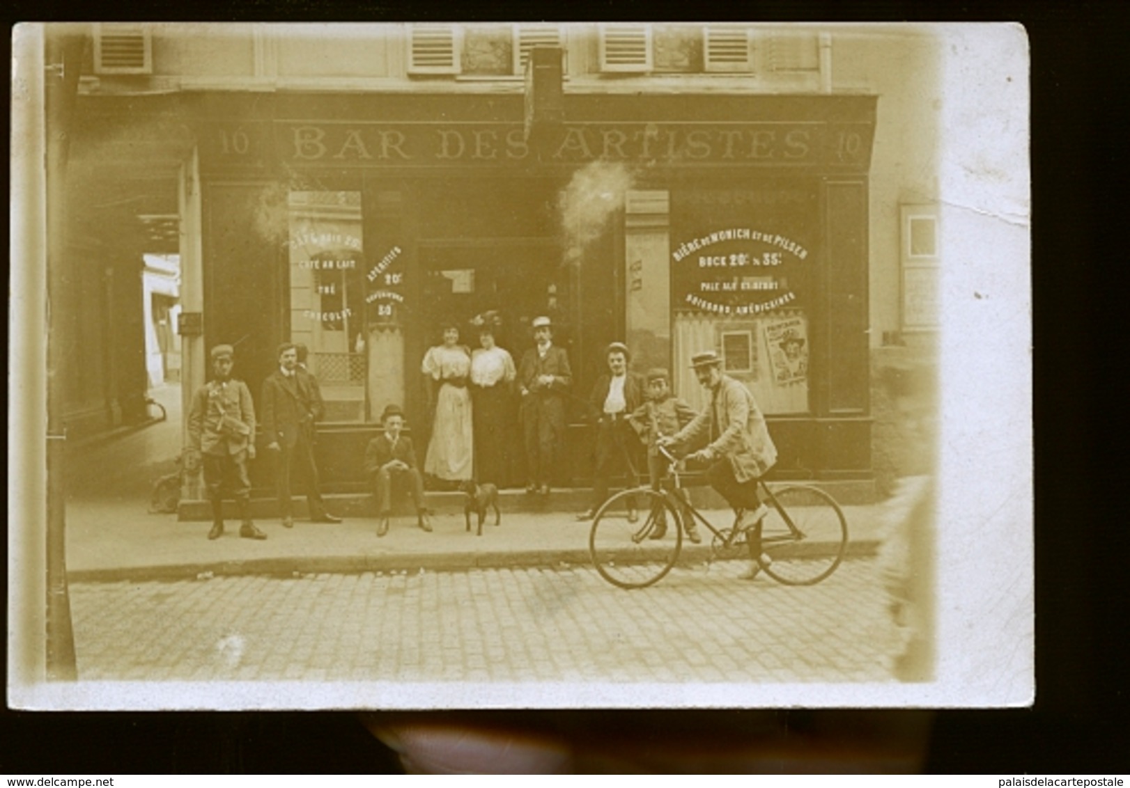 PARIS CAFE AU RENDEZ VOUS DES ARTISTES DES FOLIES BERGERES 10 RUE SAULSIER         JLM - Cafés, Hotels, Restaurants