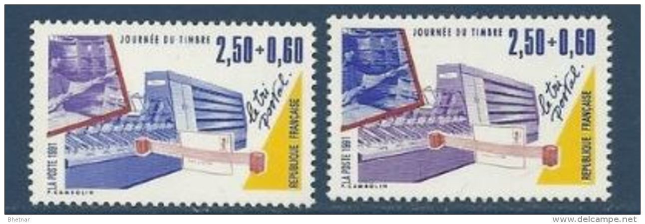 FR YT 2688 & 2689  "Journée Du Timbre " 1991 Neuf** - Unused Stamps