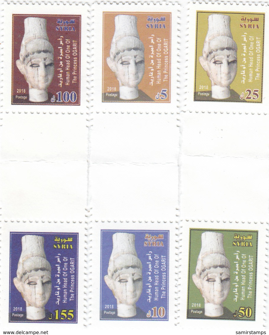 Syria New Issue 2018,Ugarit 3 Pairs SE TENANT, Limited Issue - MNH Complete Set - SKRILL PAYMENT ONLY - Syria