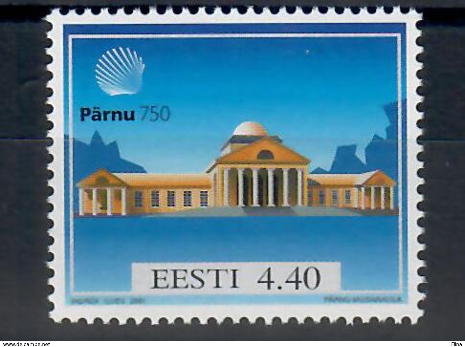 ESTONIA 2001 - 750° ANNIVERSARIO DI PARNU - MNH ** - Estonia