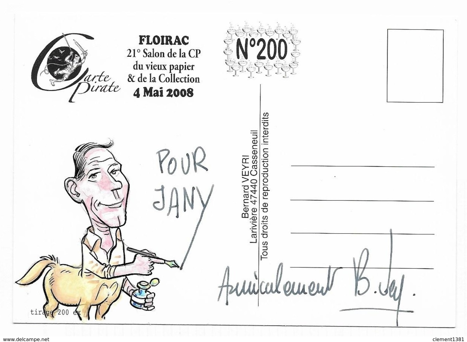 Illustrateur Bernard Veyri Caricature Et Dedicace Salon De Floirac Chaval - Veyri, Bernard