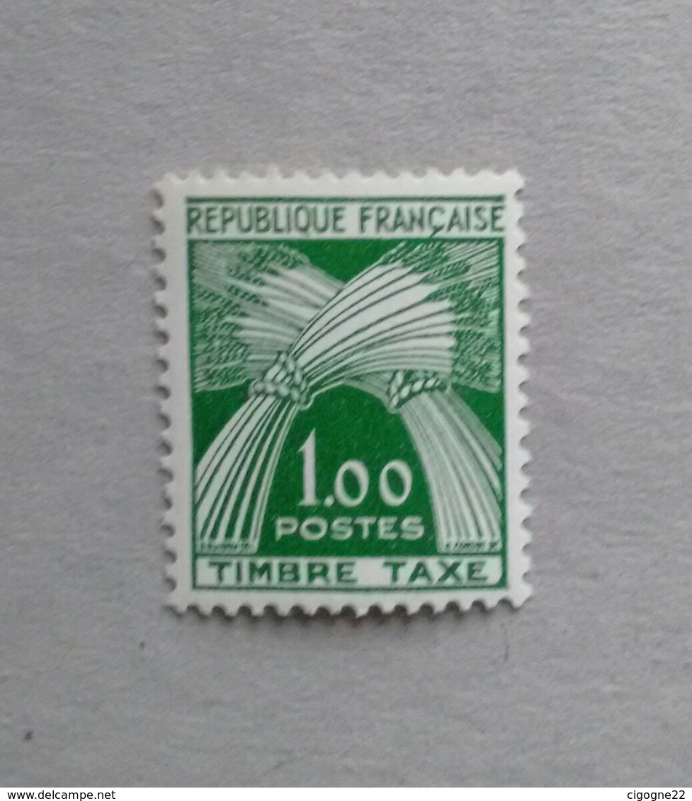 1Fr TIMBRE TAXE N°94 NEUF** COTE 60€ - 1960-.... Mint/hinged