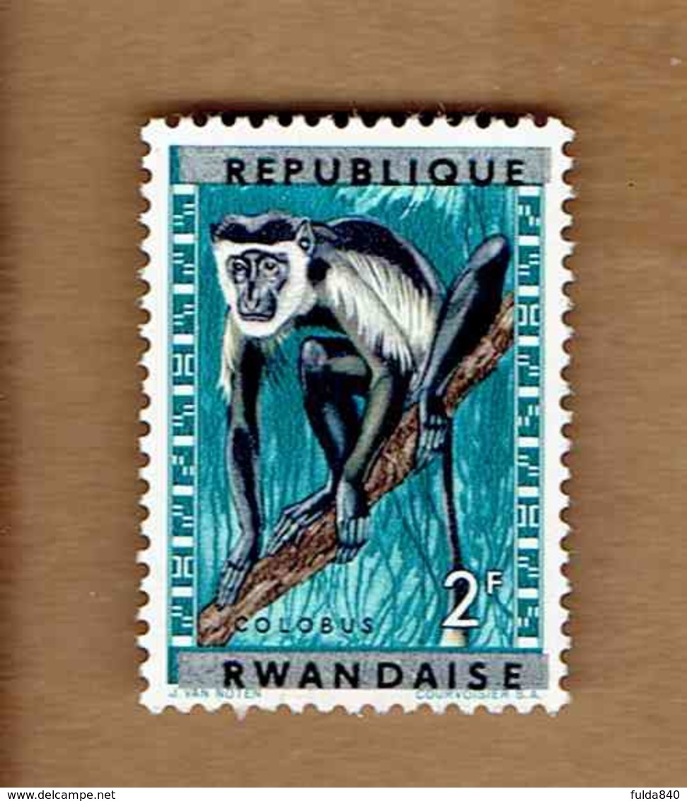 REPUBLIQUE RWANDAISE.(COB-OBP) 1964 - N°58   *ANIMAUX SAUVAGES *   2F- Neuf - Unused Stamps