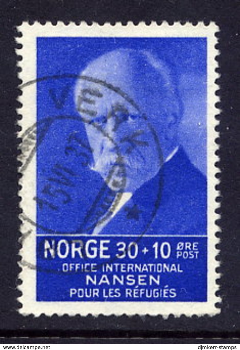NORWAY 1935 Nansen Refugee Fund 30+10 Øre, Used.  Michel 175 - Gebraucht