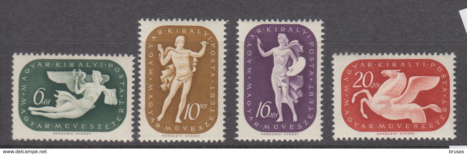 Hungary 1940 - 643-646 Mint Hinged * - Nuevos