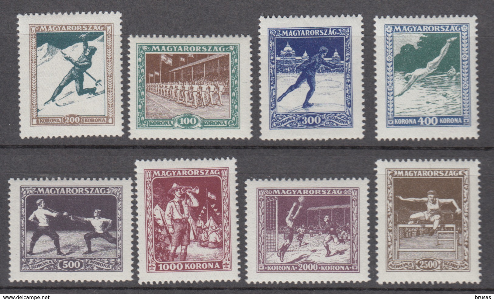 Hungary 1925 - 403-410 Mint Hinged * - Unused Stamps