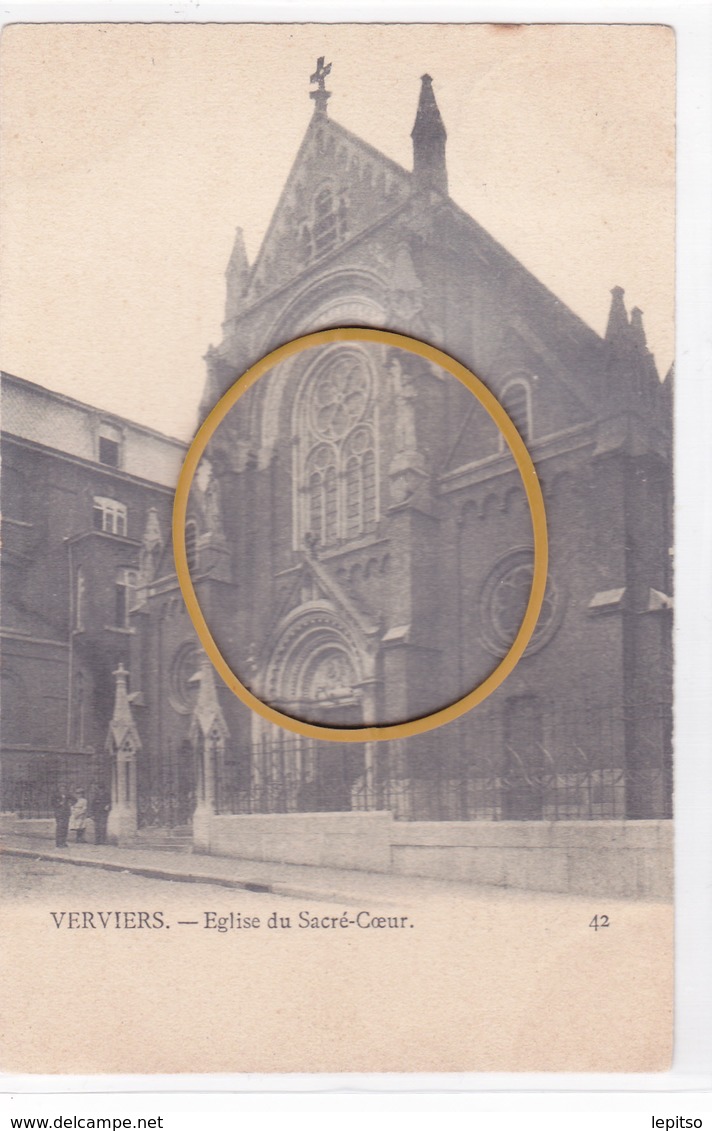 VERVIERS  " Eglise Du Sacré-Coeur  -rue De Rome (démolie)    " écrite En 1907   Rare  Voir Scans - Verviers