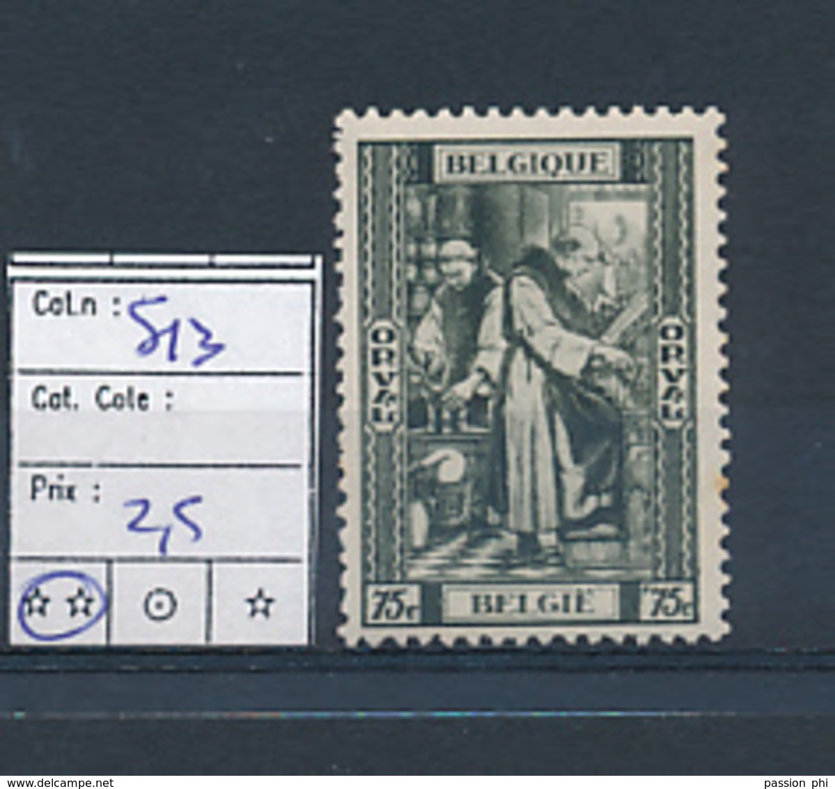 BELGIUM  COB 513 MNH - Ungebraucht