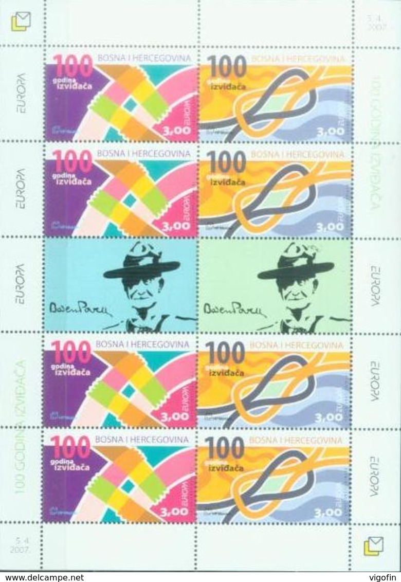 BHHB 2007 EUROPA CEPT, BOSNA AND HERZEGOVINA-HERZEGBOSNA(CROAT), MS, MNH - 2007