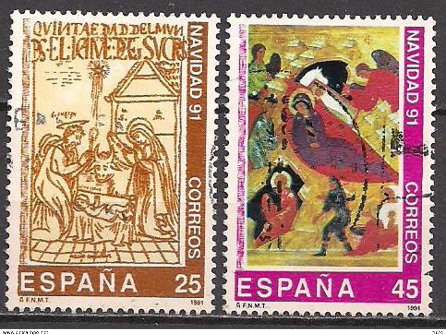 Spanien  (1991)  Mi.Nr.  3016 + 3017  Gest. / Used  (3ab38) - Gebraucht