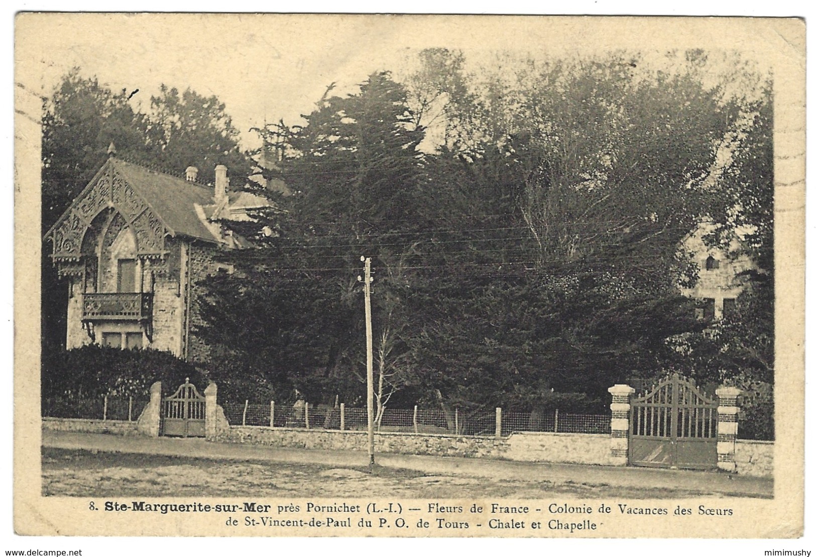 44 - Sainte Marguerite Sur Mer Fleurs De France - Colonie De Vacances Des Soeurs De St Vincent De Paul De Tours - Autres & Non Classés