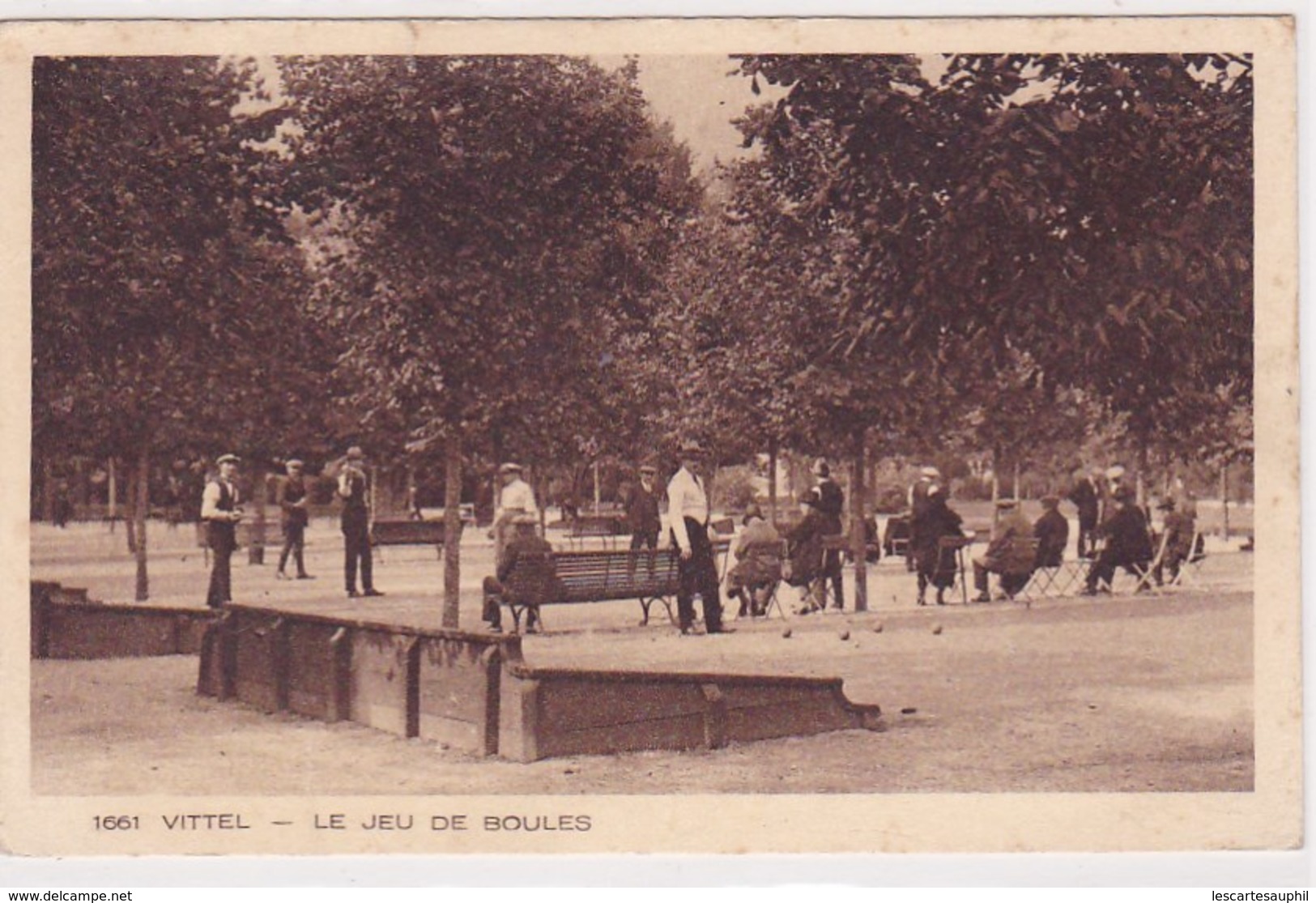 1661 Vittel Le Jeu De Boules Animée - Pétanque