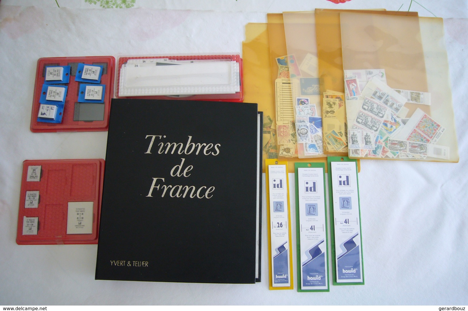 Lot Comprenant  Un Album YVERT Et TELLIER  "timbres De France"   Plus Timbres - Collections (with Albums)