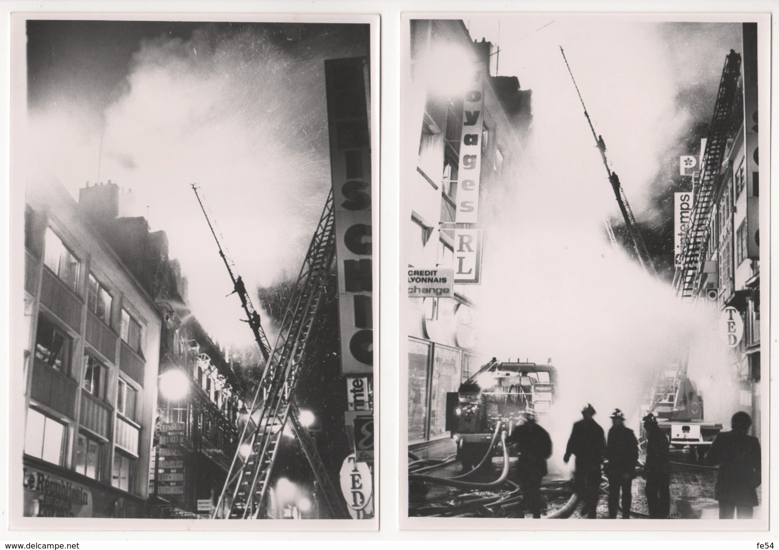 ° MOSELLE ° METZ ° RUE SERPENOISE ° INCENDIE DU MAGASIN "STUHLER" Le 9 JUILLET 1980 ° POMPIERS ° LOT DE 19 PHOTOS ° - Places