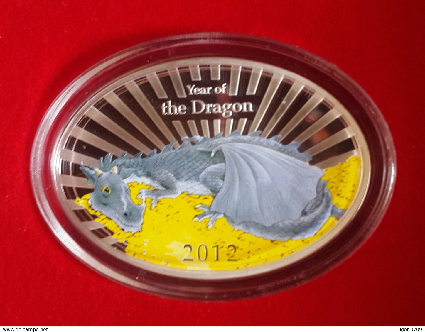 Yrear of Dragon  2012. Various monedas.  Silver .Original box and coa