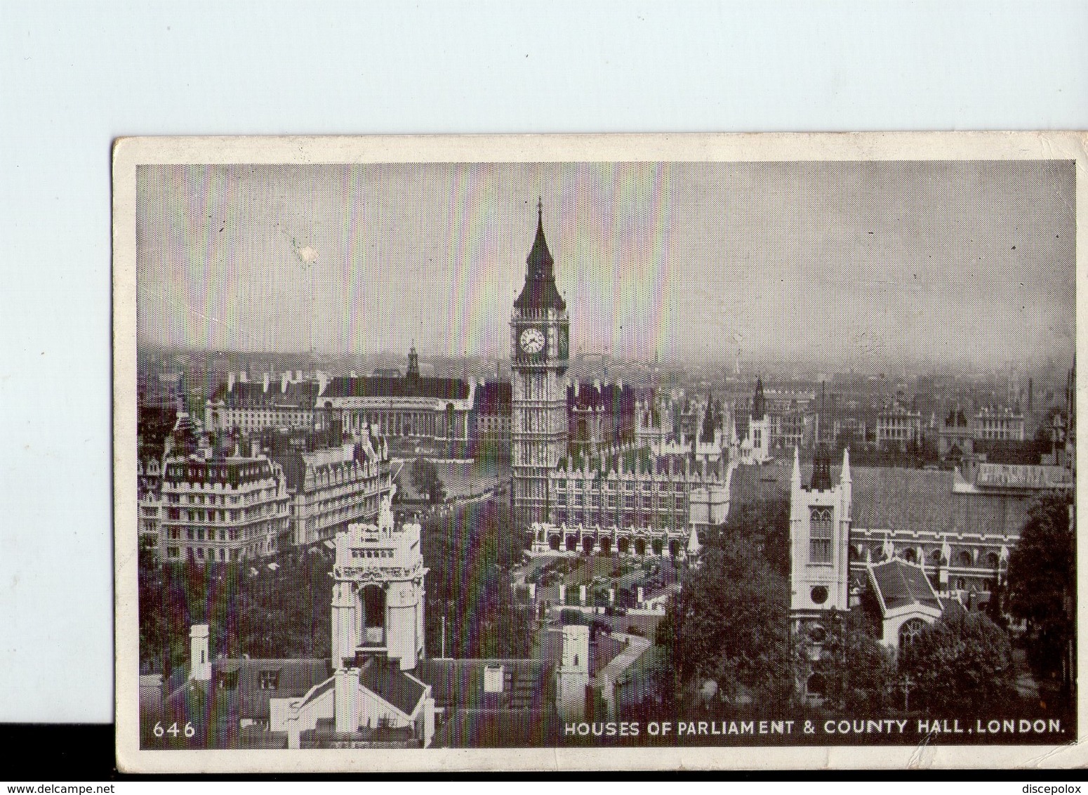 U3596 Small Postcard 1953 LONDON, HOUSE OF PARLIAMENT E COUNTRY HALL - Houses Of Parliament