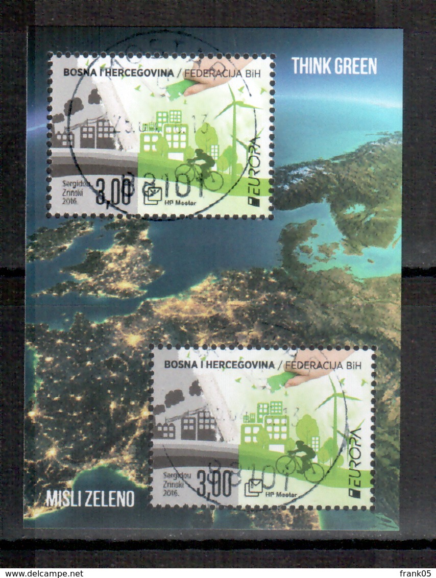 Bosnien-Herzegowina (kroatische Republik) / Bosnia-Herzegowina (croatian Post) Mostar Block 2016 EUROPA Gestempelt/used - 2016