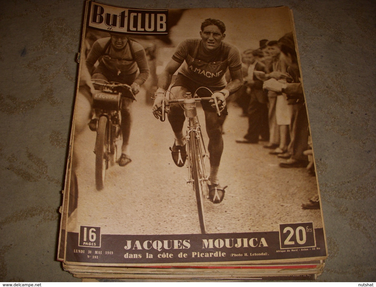 BUT Et CLUB 181 30.05.1949 CYCLISME BORDEAUX PARIS MOUJICA ATHLE El MABROUK - Sport