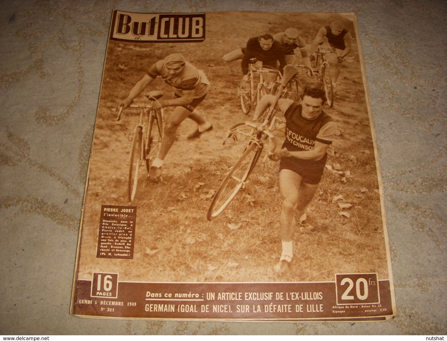 BUT Et CLUB 211 05.12.1949 CYCLO CROSS JODET BOXE DELANNOIT RUGBY XIII FRANCE UK - Sport