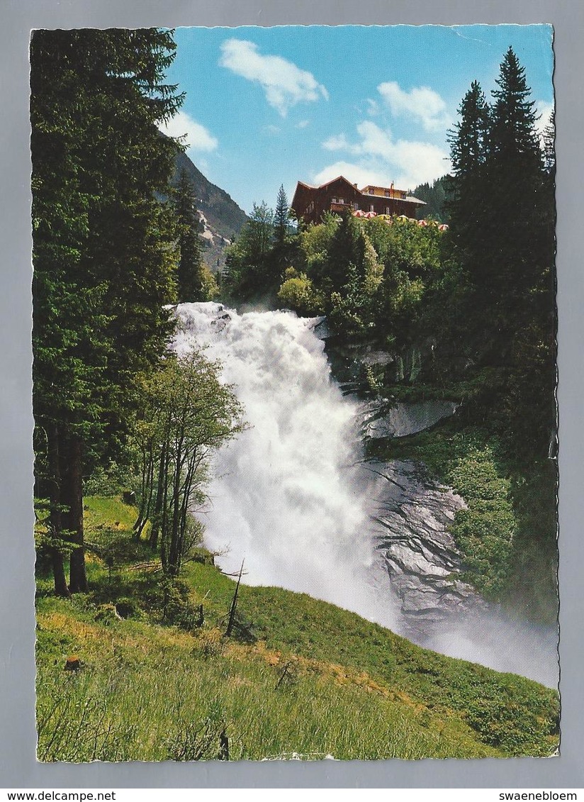AT.- Krimml, Oberpinzau, Salzburg. Mittlerer Wasserfall Und Alpengathaus Schönangerl. - Krimml