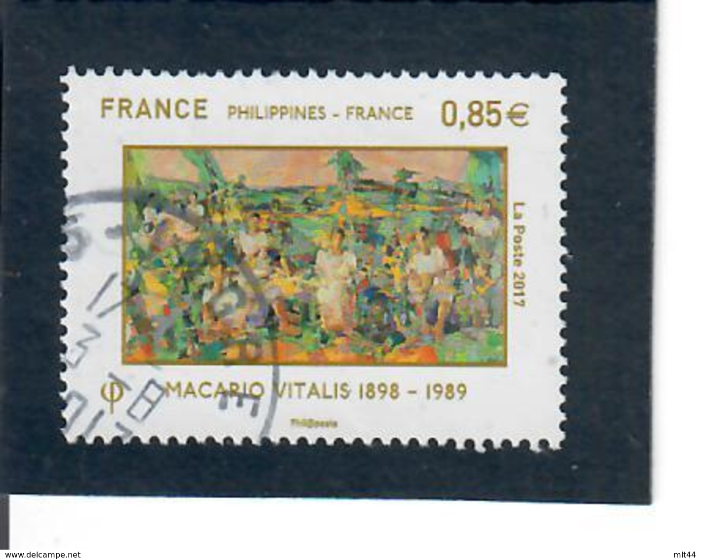 France Philippines Cachet Rond - Oblitérés