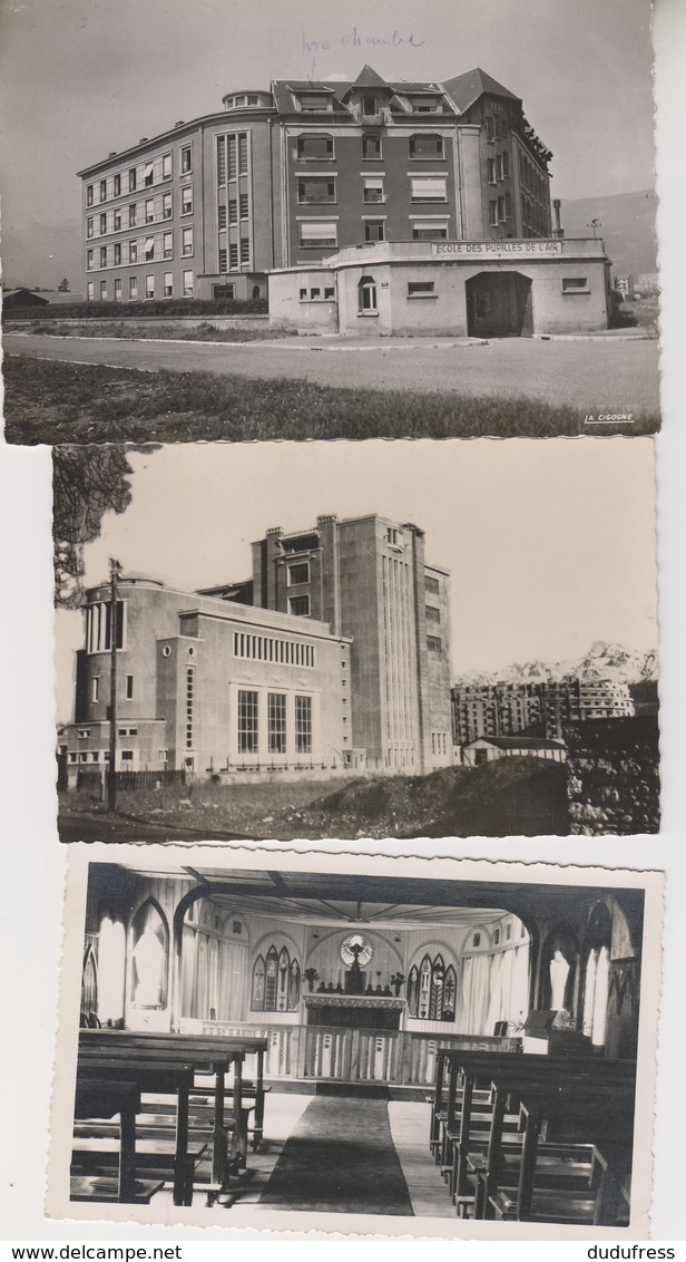 GRENOBLE   ECOLE DES PUPILLES DE L ' AIR   LOT 3 CARTES DONT 1 CARTE PHOTO - Grenoble