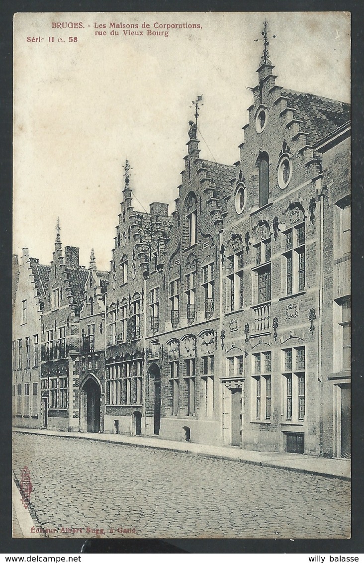 +++ CPA - BRUGGE  BRUGES - Maisons Des Corporations - Rue Du Vieux Bourg - Albert Sugg Série 11 N° 58  // - Brugge